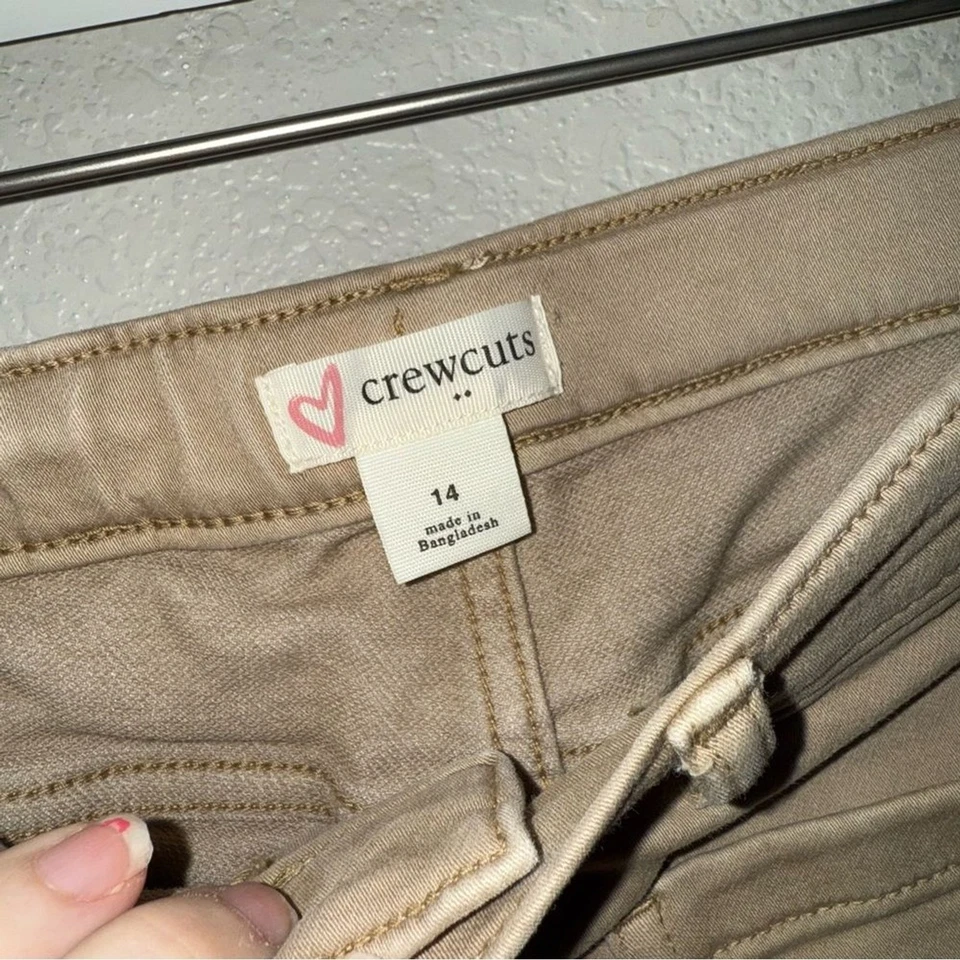 J. Jeans Crew Crewcuts feminino bolso perna larga uniforme preppy - Imagem 4 de 4