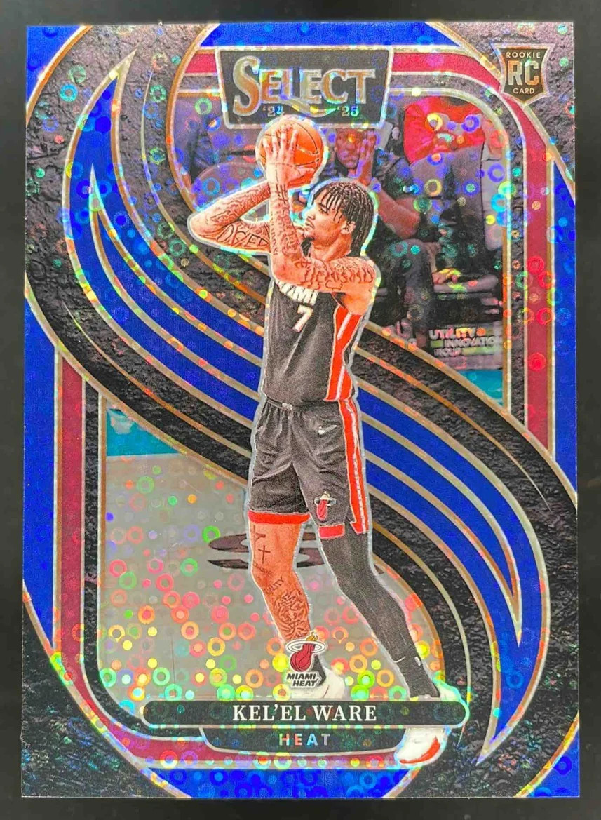 2024-25 Panini Select Premier Blue Disco Prizm #191 Kel'el Ware RC /25