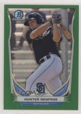 2014 Bowman Draft Top Prospects Chrome Green Refractor 61/150 Hunter Renfroe 0c6