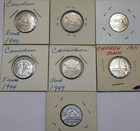 7  CANADIAN  KING GEORGE Vl  FIVE CENT COIN LOT  1940, - 1952 — photo 9
