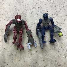 Lego Bionicle 2006 McDonald's Happy Meal Toys Action Figures Blue Fig Red Fig