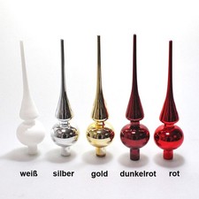 Baumspitze Christbaum Glas 24,5cm Weihnachtsbaum Topping Tannenbaum Baumschmuck