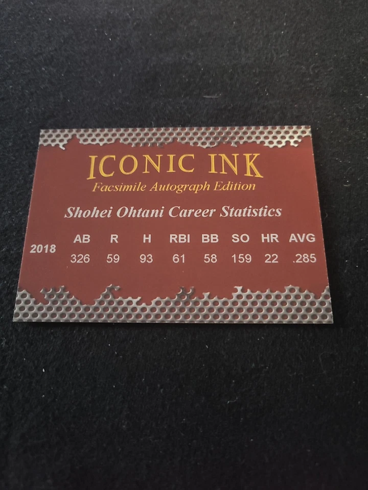 Shohei Ohtani 2018 RC fac-símile edição de autógrafo  - Imagem 2 de 2