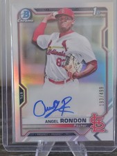 2021 Bowman Chrome - Prospect Autographs Angel Rondon #CPA-ARO Refractor /499...
