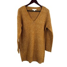 Treasure & Bond Sweater Dress Size XS Brown Oversized Long Sleeve Marled Knit