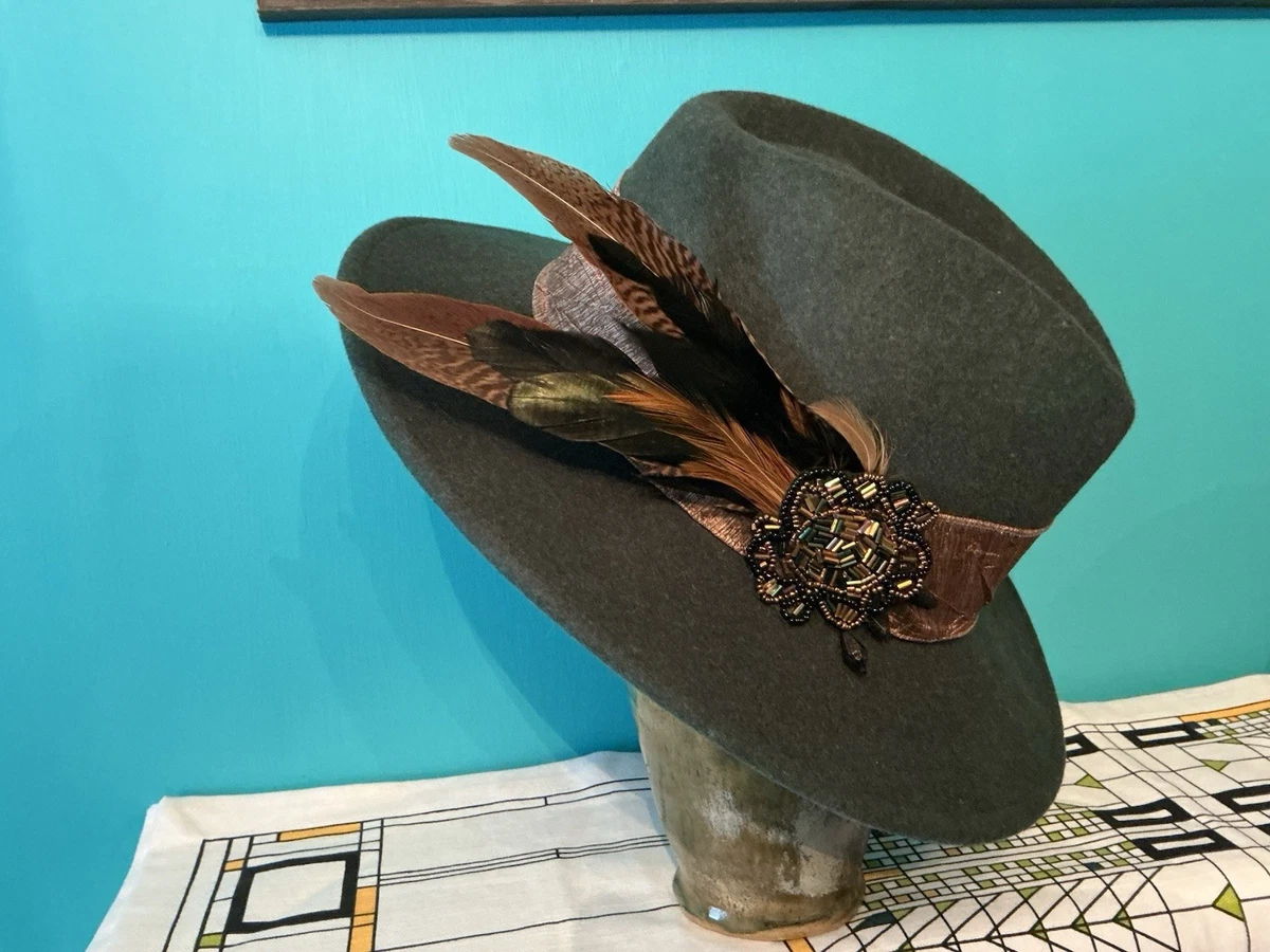 Felt Green Hats for Women for sale | eBay display picture 2