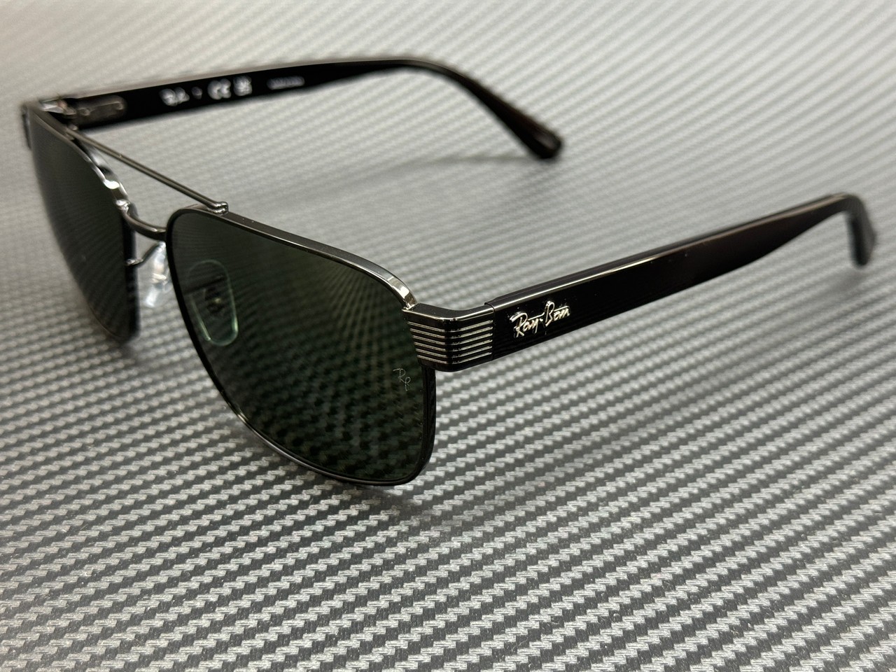 RAY BAN RB3751 002 31 Black Green Unisex 61 mm Sunglasses