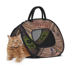 SportPet Designs Soft Sided Cat Carriers, 20.0"L x 15.0"W x 14.0"H, Box Print