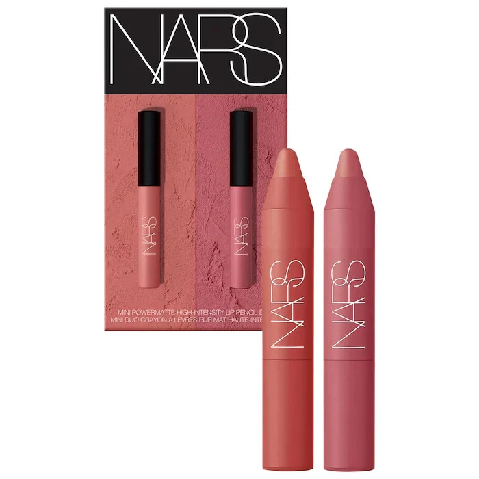 NARS Mini Powermatte Lip Pencil Duo Set, 888 Dolce Vita & 170 Take Me Home-Mini