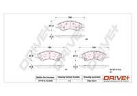 Dr!ve+ Bremsbelagsatz, Scheibenbremse Vorderachse U.A. FüR Ford, Ford Usa, VW