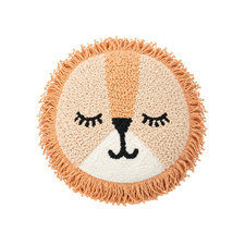 Pillow, Decorative round Animal Pillow for Nursery and Toddler Rooms, Lion, 12"