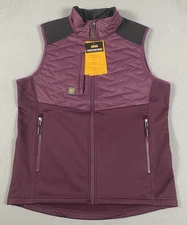 Ariat Rebar Cloud 9 Vest Womens M Purple Full Zip Insulated Water Repellent Work