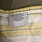Williams-Sonoma White, Green, Yellow Striped Bib Apron With Pockets Cotton — photo 4