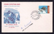 NEPAL GERMANY 1977 GERMAN EXPEDITION FOR MT. LHOTSE SIGNED BY DR. HERMANN NARTH