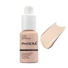PHOERA Foundation, Flawless Soft Matte Liquid Foundation Makeup for Women. (101#