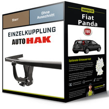 Starre Anhängerkupplung für FIAT Panda 02.2012-jetzt Typ 312 / 319 Auto Hak NEU