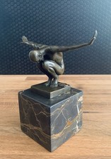 Bronzefigur Männlicher Akt Mann Skulptur Ath...