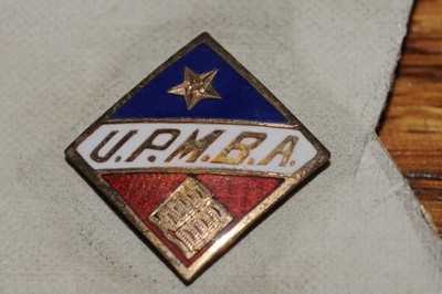 U.P.M.B.A.  Fraternal Organization Lapel Pin Gold Filled 1906 Historical NOS** *