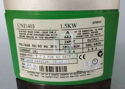 One New Emerson Control Techniques Unidrive UNI1403