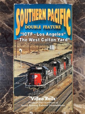 Video Rails Southern Pacific Double Feature VHS Railroad Trains VR075 50 Min