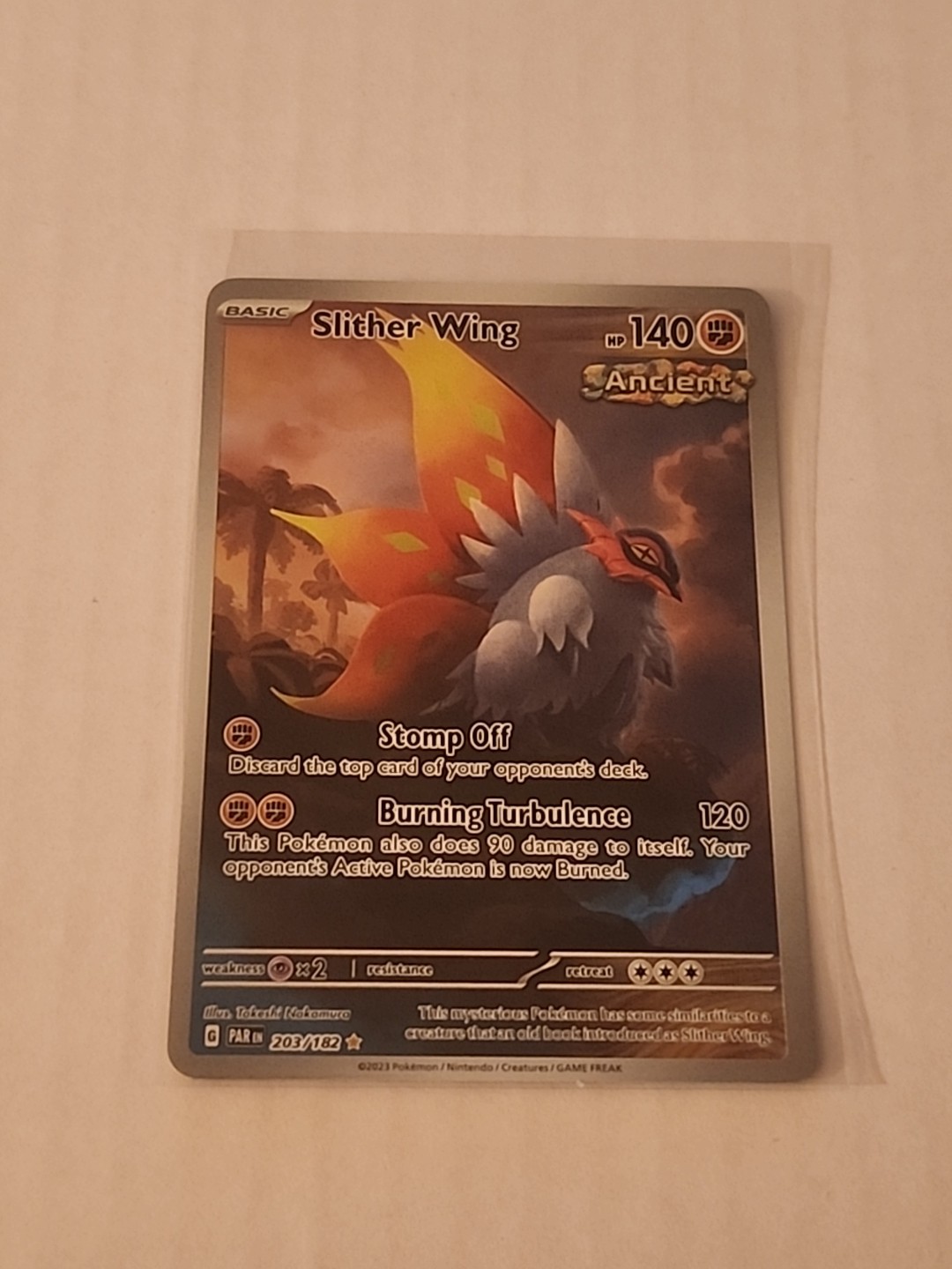 Pokemon Slither Wing 203/182 SV04: Paradox Rift Holo