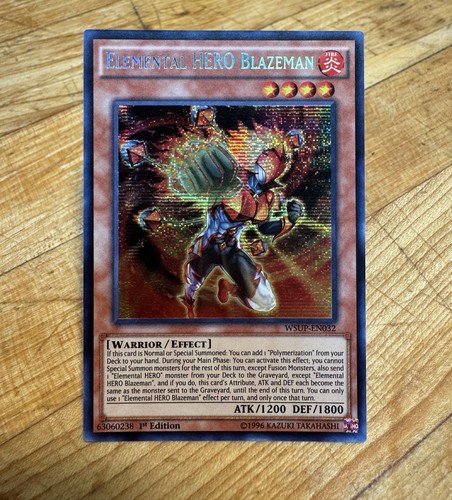Elemental HERO Blazeman WSUP-EN032 YuGiOh World Superstars card