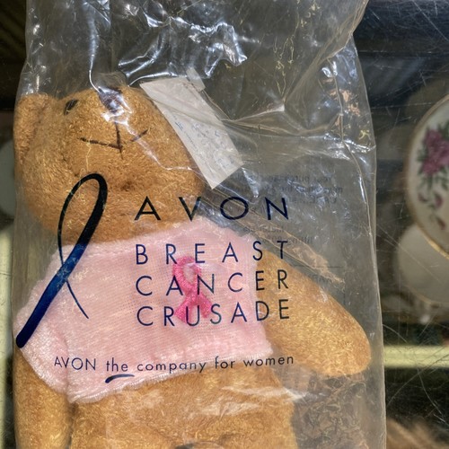 BRAND NEW! 2001 AVON BREAST CANCER CRUSADE TEDDY BEAR STUFFED PLUSH SEALED! - Picture 1 of 7