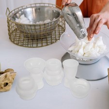 5 Pcs Storage Jar Bottle Mold Epoxy Resin Candle Holder Candles Silicone Mould