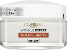 L'Oreal Paris Wrinkle Expert Anti Wrinkle 65+ Day Cream, Moisturiser provides Da