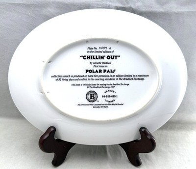 Bradford Exchange POLAR PALS (1997) Collector Plate CHILLIN' OUT