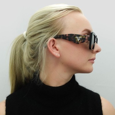 ?️ New Prada PR23YS 1AB5S0 Sunglasses - Black Frame, Dark Grey Lenses PRADA PR 23YS 1AB5S0 BLACK - DARK GREY WOMEN main image 3
