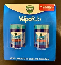 2-Pack VICKS VapoRub Cough Suppressant Topical Analgesic Ointment EXP: 05/2026 