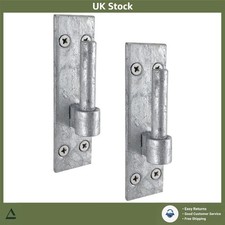 Heavy Duty Galvanised Hook On Plate Gate Hinges With 12mm Pin For Iron Gates