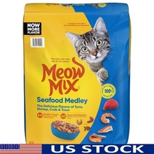 Seafood Medley Dry Cat Food 14.2lb High Protein Nutrition Tuna Shrimp Crab New 1.99 per gallon