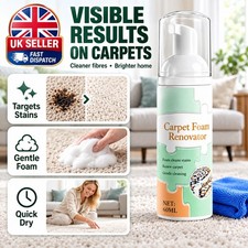Waterless Carpet Foam Stain Remover with Towel,Carpet Cleaner Spray Foaming