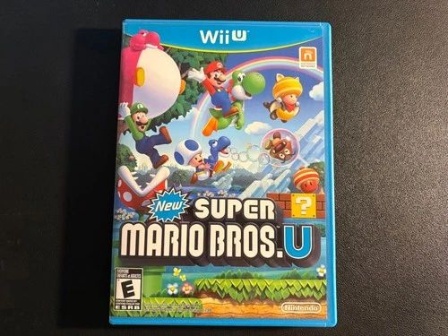 New Super Mario Bros. U (Nintendo Wii U, 2012) - Case, Manual, & Game Disc