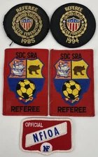 VINTAGE UNITED STATES SOCCER FEDERATION REGIONAL REFEREE YOUTH REG PATCH LOT (5)