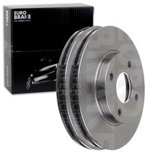 2X EUROBRAKE BREMSSCHEIBEN 258mm BELÜFTET VORNE PASSEND FÜR FORD FIESTA FOCUS