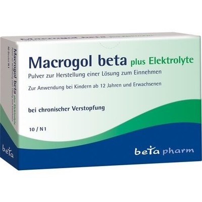 MACROGOL beta plus Elektrolyte Plv.z.H.e.L.z.Einn. 10 St. PZN 09247021