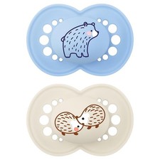 MAM Original Orthodontic Pacifier Colors of Nature 2-Pack Size 16 Months