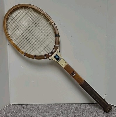 Wilson Chris Evert Autograph Wooden Tennis Racket Speed Flex Fibre Face 4 3/8''