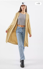 ASTR the Label Khaki Reede Jacket Trench Coat Size Large Brand NWT Wear Now!