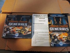 Command  Conquer Generals Deluxe Edition with Manuals PC CD-Rom, 2003 