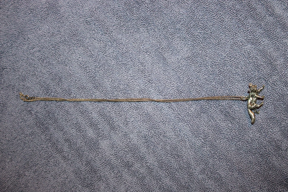 Kette silberfarben mit Anhänger FUCHS in silber - Bild 3 von 4