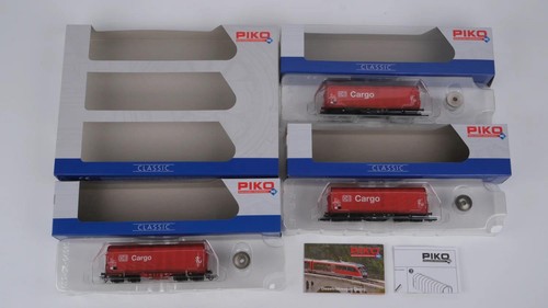 Piko H0 58323 Schiebeplanenwagen Set Shimmns-tu DB AG | Condition: Gebraucht