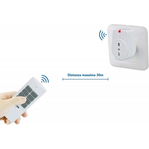Remote Control Sockets With Multichannel Remote And Electraline 48501 Indicator - Picture 5 of 5