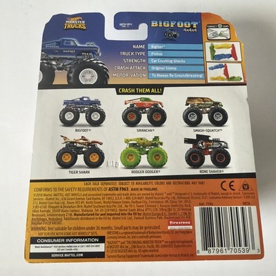 2018 Mattel Hot Wheels Monster Trucks Giant Wheels BIGFOOT New in