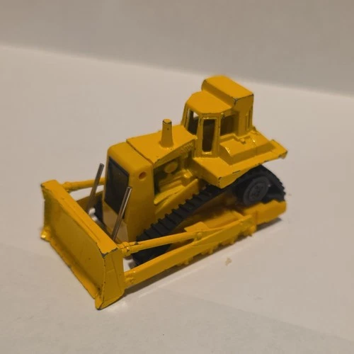 Hot Wheels 1978 yellow black diecast dozer construction vehicle