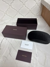 TOM FORD VELVET HARD BROWN CHAMSHELL Sunglasses GLASSES CASE With Outerbox