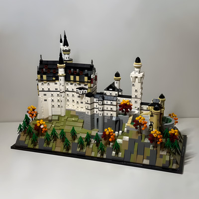 Neuschwanstein Castle 21063 Architectural Castle 3455 Piece Building Brick Set